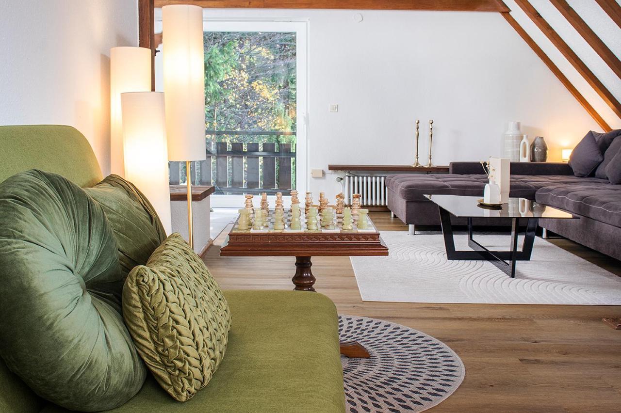 Blackncozy - Grosszuegiges Designappartement Mit Boxspringbetten Und Heimkino Feldberg  Kültér fotó